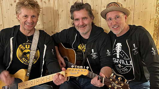 Energiegeladenes Trio: Guitar Mike, Chris Regez und Daniel Petrecca
